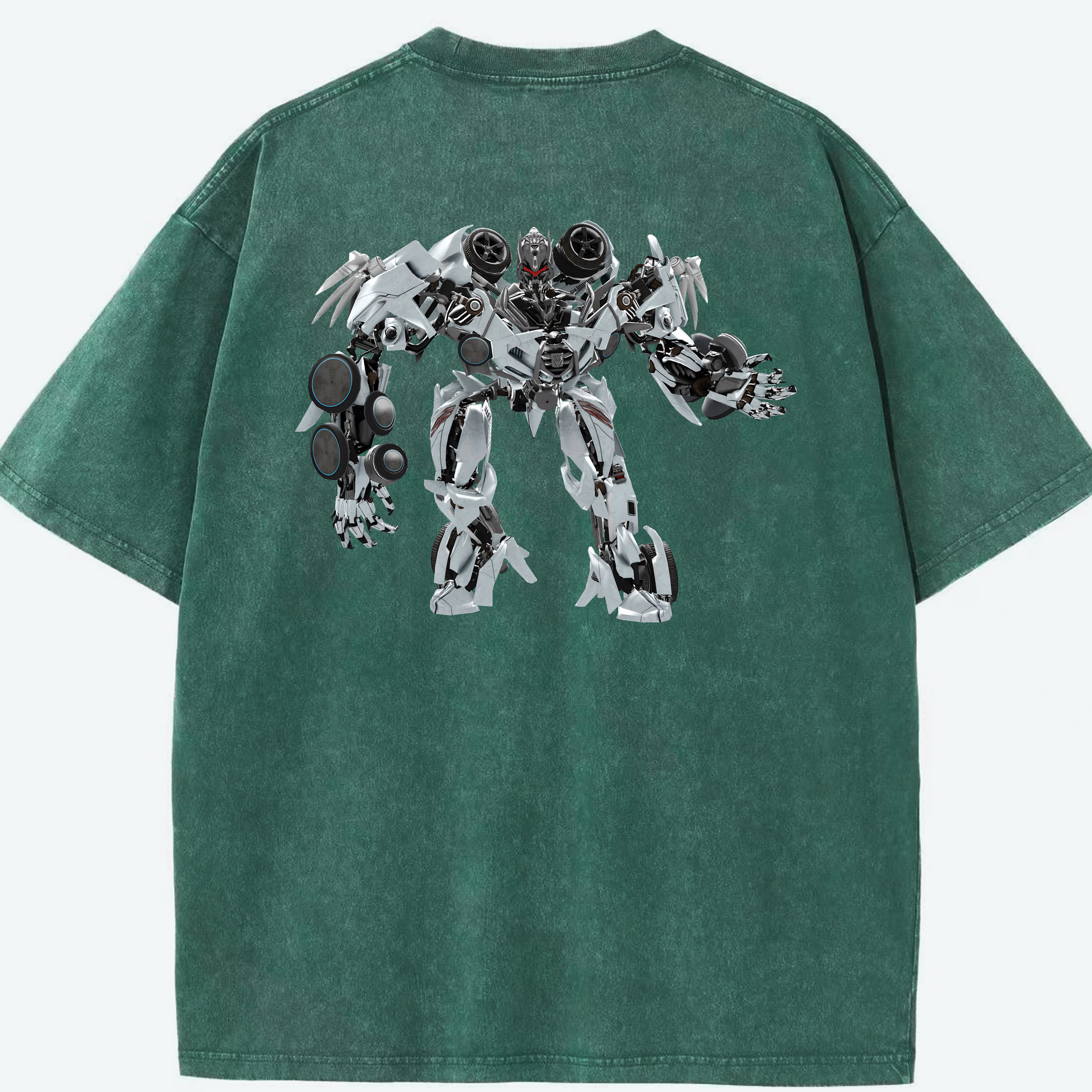 （画像用） Transformers トランスフォーマー 綿100% ヴィンテージ風 半袖Tシャツ（背面プリント）